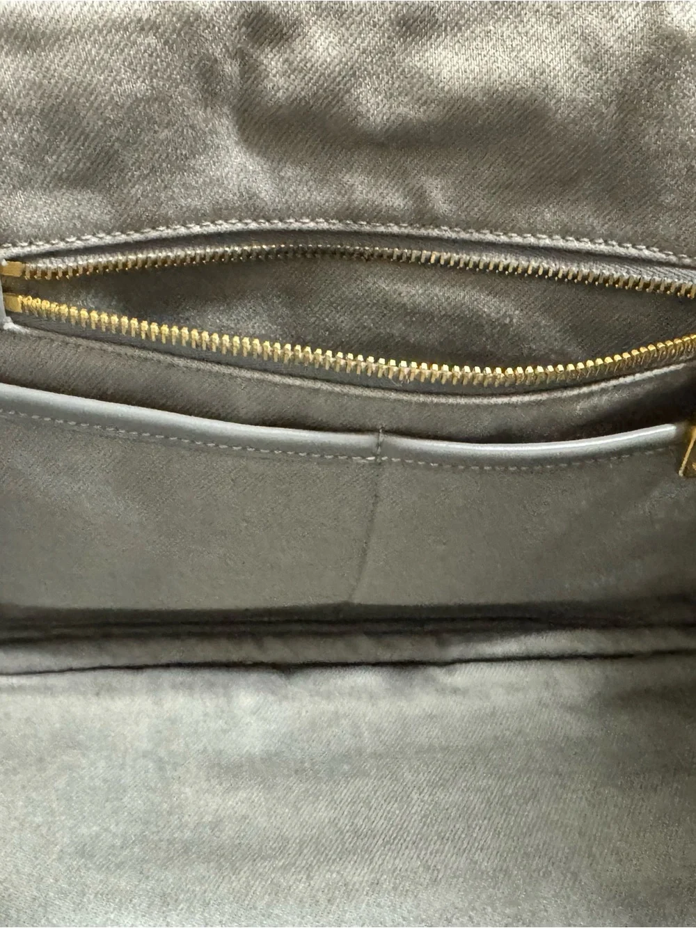 Prada Gray Canvas Tote with White Logo